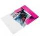 Carpeta de gomas Leitz Wow con solapas Polipropileno Din A4 color Fucsia