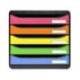 FICHERO CAJONES SOBREMESA EXACOMPTA BIG-BOX PLUS CLASSIC IDERAMA ARLEQUIN 5 CAJONES MULTICOLORES