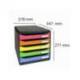 FICHERO CAJONES SOBREMESA EXACOMPTA BIG-BOX PLUS CLASSIC IDERAMA ARLEQUIN 5 CAJONES MULTICOLORES