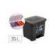 PAPELERA CONTENEDOR PLASTICFORTE PLASTICO CON PEDAL 2 COMPARTIMENTOS 35 LITROS GRIS OSCURO