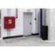 SIMBOLO ADHESIVO DURABLE PVC FORMA DE FLECHA PARA DELIMITACION SUELO AMARILLO 200X100X0,7 MM PACK DE 10
