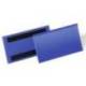 FUNDA DURABLE MAGNETICA 150X67 MM PLASTICO AZUL VENTANA TRANSPARENTE PACK DE 50 UNIDADES