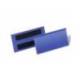 FUNDA DURABLE MAGNETICA 100X38 MM PLASTICO AZUL VENTANA TRANSPARENTE PACK DE 50 UNIDADES