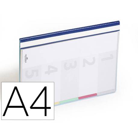 Carpeta dossier fastener Duraclip DIN A4 PVC Colores Surtidos