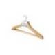 PERCHA ROZENBAL MADERA NATURAL BARNIZADA PACK DE 3 UNIDADES