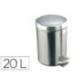 Papelera Acero Inoxidable Brillo con Pedal 20 L