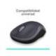 Raton Logitech M185 Nano Inalambrico color Gris