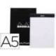 Bloc de notas perforado Rhodia Din A5 liso Negro