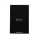 Bloc de notas perforado Rhodia Din A4 liso Negro