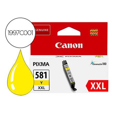 Cartucho Canon 581 XXL Pixma color Amarillo 1997C001