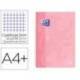 CUADERNO ESPIRAL OXFORD DIN A4+ 80 HOJAS CUADRO 5 MM CON MARGEN FLAMINGO PASTEL