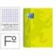 Bloc Oxford Folio School Classic Cuadricula 4 mm 80 hojas color Verde lima