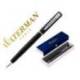PLUMA WATERMAN ALLURE LACA NEGRA EN ESTUCHE DE REGALO TINTA AZUL