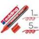 Rotulador Permanente Edding 330 Color Rojo Punta Biselada