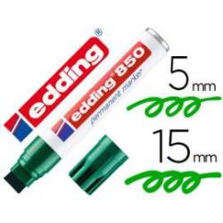 Rotulador Permanente Edding 850 Color Verde Punta Biselada