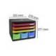 Fichero cajones sobremesa Exacompta Iderama Arlequin 6 cajones multicolores 270x355x271 mm.