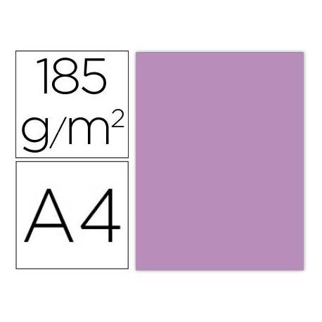 Cartulina Gvarro color Malva A4 185 g/m2 Paquete de 50