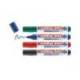 Rotulador para Pizarra Blanca Edding 660 Recargable de Colores Surtidos Blister de 4 unidades