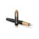 Pluma Parker PK IM GT Premium Plumin Fino Lacado Color Negro Adornos Dorados