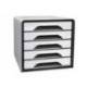 Fichero cajones CEP para 5 cajones color Blanco/Negro