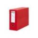 Archivador con tapa Pardo Folio color Rojo 390x270x115 mm