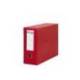 Archivador con tapa Pardo Folio color Rojo 390x270x115 mm