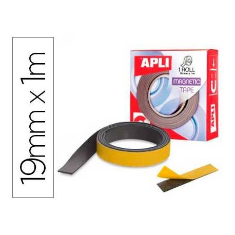 Cinta adhesiva magnetica Apli medida 19mm x 1m