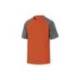 Camiseta manga corta Deltaplus de color Naranja y Gris Talla XL