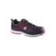 Zapatos de seguridad de Poliuretano marca DeltaPlus Negro y Rojo talla 44