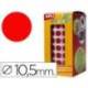 Gomets Apli circulares color rojo 10,5mm