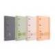 CARPETA CON RECAMBIO OXFORD EUROPEANBINDER BOREAL DIN A4+ 4 ANILLAS 35 MM RECAMBIO 100 HOJAS CUADRO 5 MM COLORES
