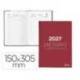DIETARIO LIDERPAPEL 2027 DOS TERCIOS 150X305 MM DIA PAGINA BILINGUE COLOR ROJO PAPEL 70 G FSC