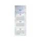 CALENDARIO PARED LIDERPAPEL 3 MESES VISTA 2027 PLEGABLE 200X300 MM PAPEL 105 G