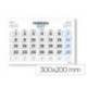 CALENDARIO PARED LIDERPAPEL CLASICO 2027 LOMO ENGOMADO 300X200 MM PAPEL 105 G