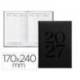 AGENDA OFICINA LIDERPAPEL 2027 ENCUADERNADA CRETA SEMANA VISTA 170X240 MM BILINGUE 70G PAPEL FSC BLACK