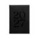 AGENDA OFICINA LIDERPAPEL 2027 ENCUADERNADA CRETA SEMANA VISTA 170X240 MM BILINGUE 70G PAPEL FSC BLACK