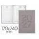 AGENDA OFICINA LIDERPAPEL 2027 ENCUADERNADA CRETA DIA PAGINA 170X240 MM BILINGUE 70G PAPEL FSC GREY