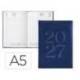 AGENDA OFICINA LIDERPAPEL 2027 ENCUADERNADA CRETA DIA PAGINA A5 BILINGUE 70G PAPEL FSC BLUE