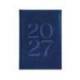 AGENDA OFICINA LIDERPAPEL 2027 ENCUADERNADA CRETA DIA PAGINA A5 BILINGUE 70G PAPEL FSC BLUE