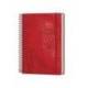 AGENDA OFICINA LIDERPAPEL 2027 ESPIRAL SYROS DIA PAGINA A5 BILINGUE 60G PAPEL FSC RED