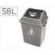 Papelera Q-Connect plastico de 58 litros