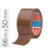 CINTA ADHESIVA TESA POLIPROPILENO MARRON 66 M X 50 MM PARA EMBALAJE BAJO RUIDO