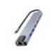 HUB TNB ICLIK 7 EN 1 DUAL + 4K USB-C COLOR ALUMINIO