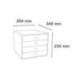 FICHERO CAJONES DE SOBREMESA EXACOMPTA FILIBOX CANDY TIDY 4 CAJONES COLORES SURTIDOS 348X284X233 MM