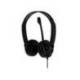 AURICULARES TNB HS-200 MULTIMEDIA CON MICROFONO USB COLOR NEGRO