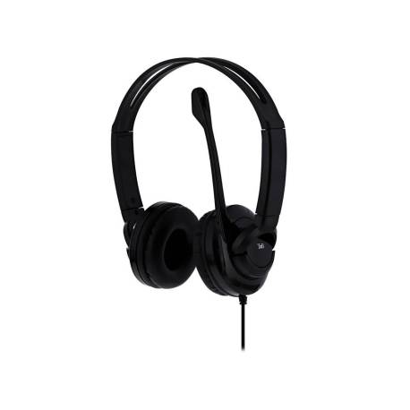AURICULARES TNB HS-200 MULTIMEDIA CON MICROFONO USB COLOR NEGRO