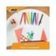 Rotulador Bic Kid Visaquarelle Punta Fina Extraflexible Pack 10 unidades