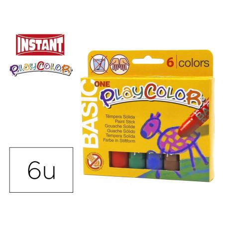 Tempera solida en barra Instant 6 uds