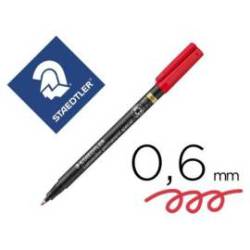 Rotulador Staedtler Lumocolor Permanente 0,6mm color Rojo