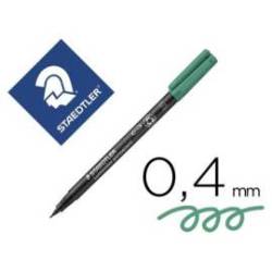 ROTULADOR STAEDTLER LUMOCOLOR RETROPROYECCION PUNTA DE FIBRAPERMANENTE 313-5 VERDE PUNTA SUPER FINA REDONDA 0.4 MM